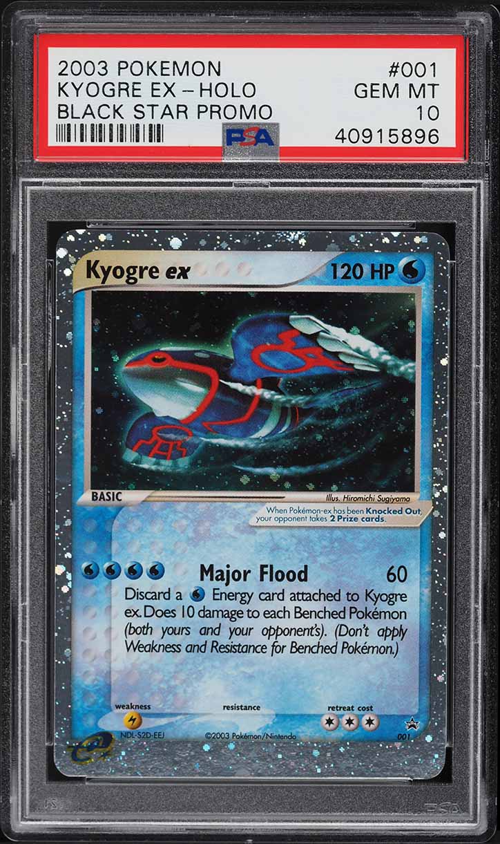 2003 Pokemon Black Star Promo Holo Kyogre Ex #1 PSA 10 GEM MINT