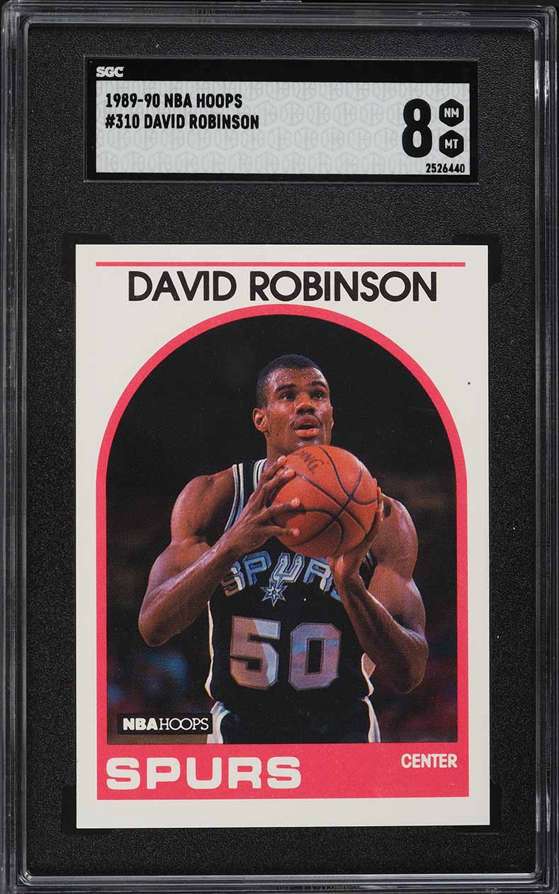 1989 Hoops David Robinson ROOKIE #310 SGC 8 NM-MT