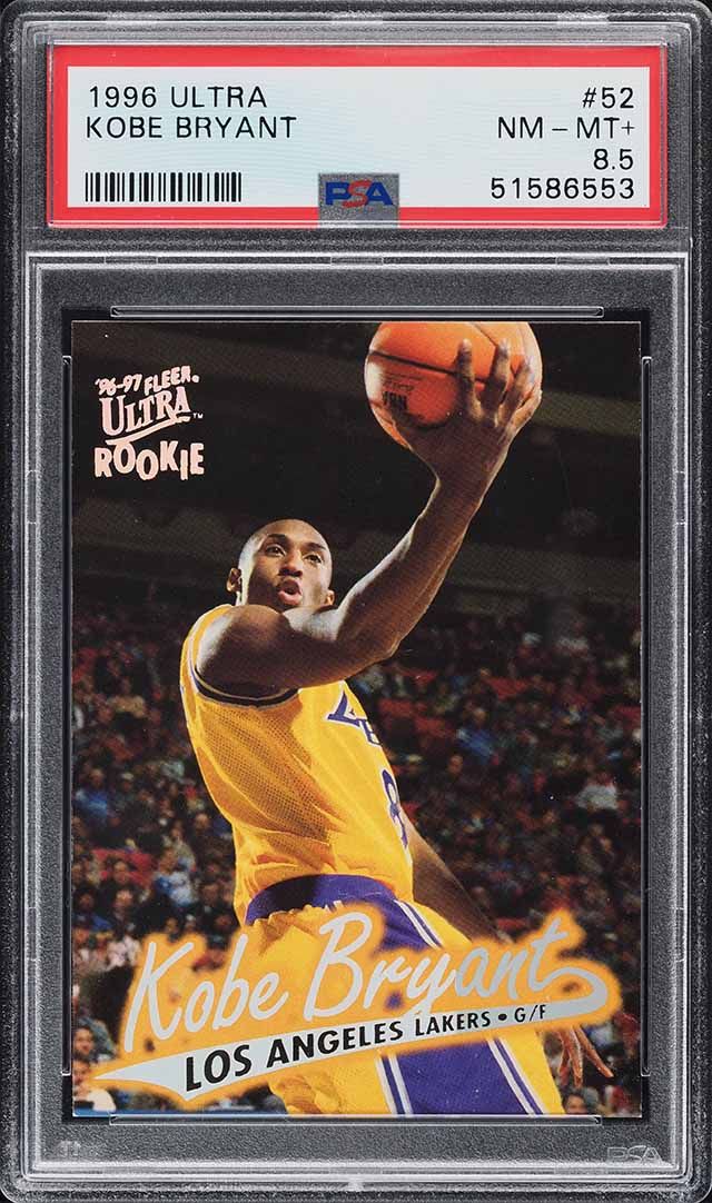1996 Ultra Basketball Kobe Bryant ROOKIE #52 PSA 8.5 NM-MT+
