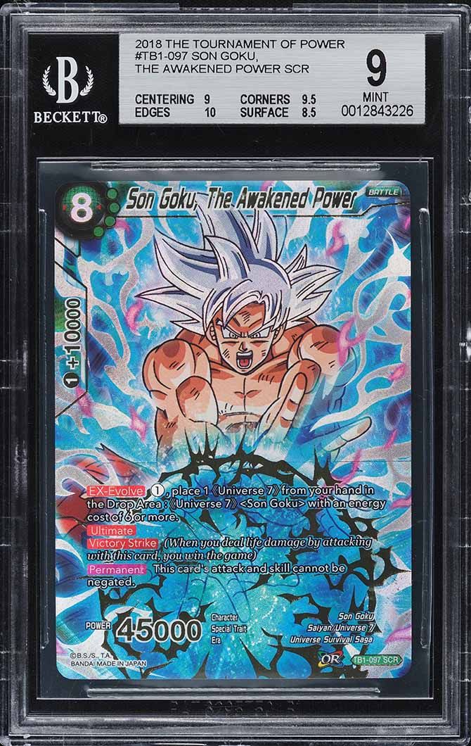 2018 Dragon Ball Super Tournament Of Power Son Goku The Awakened Power BGS 9