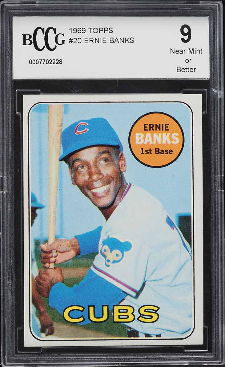 1969 Topps Ernie Banks #20 BCCG 9