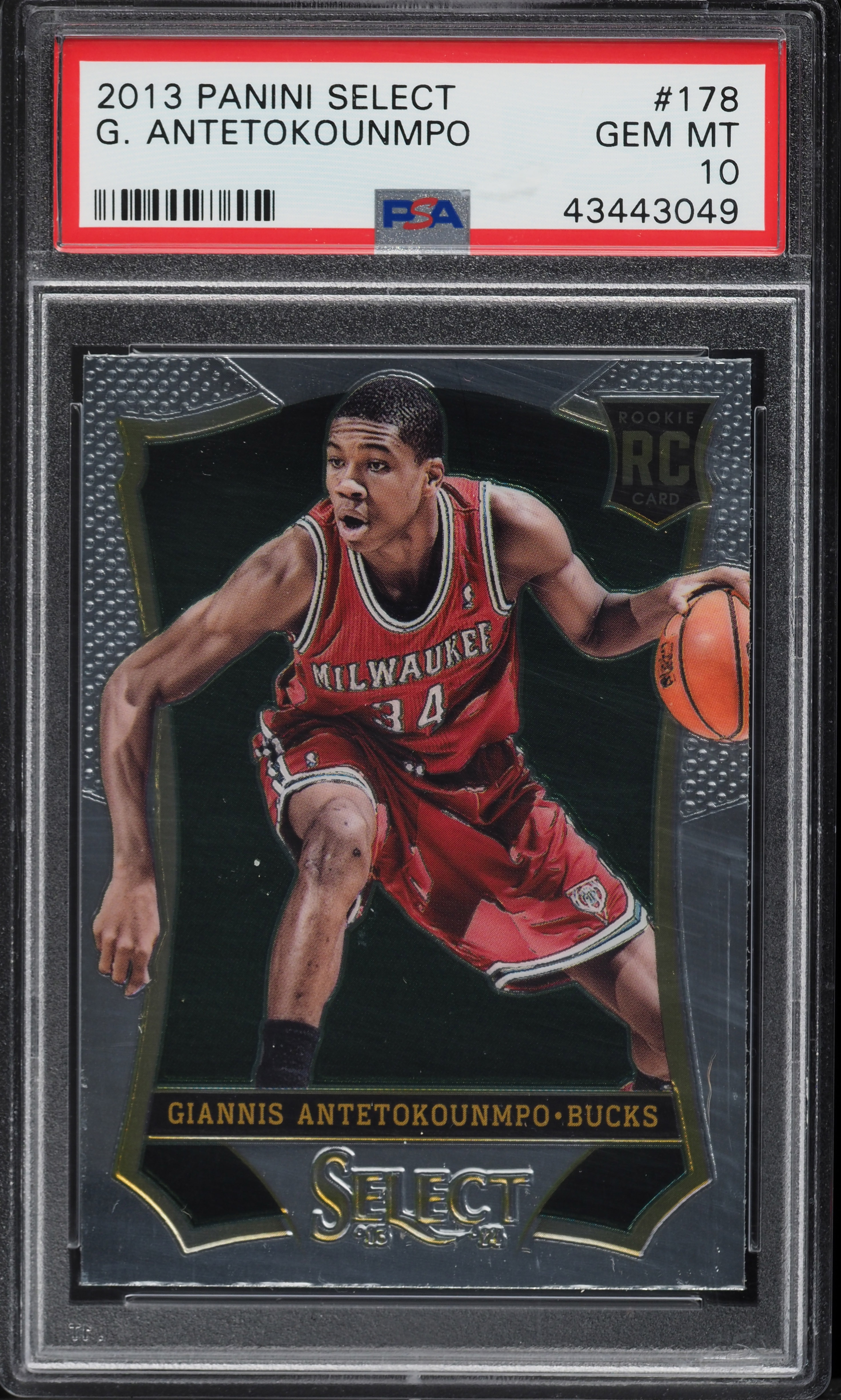 2013 Select Basketball Giannis Antetokounmpo ROOKIE #178 PSA 10