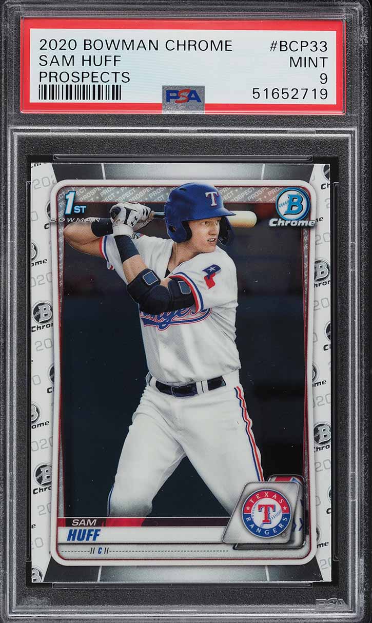 2020 Bowman Chrome Sam Huff PROSPECT #BCP33 PSA 9 MINT