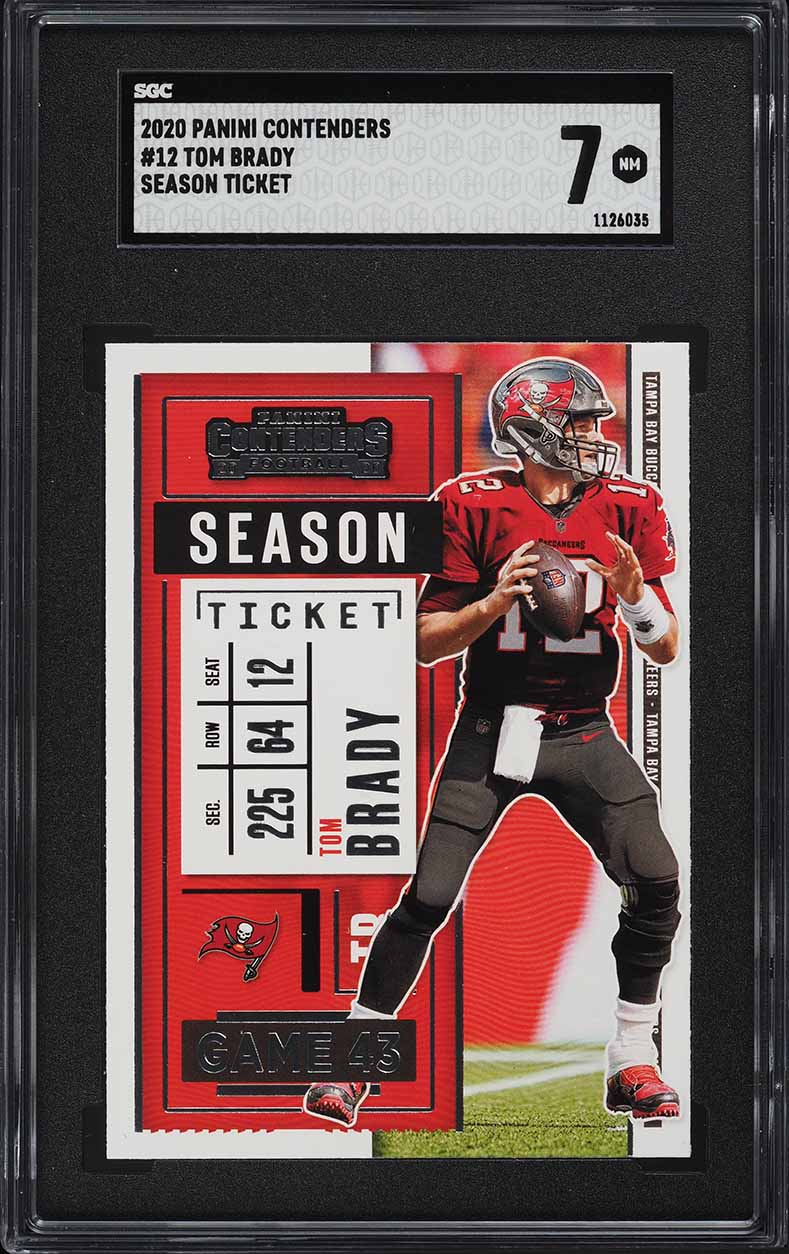2020 Panini Contenders Tom Brady #12 SGC 7 NRMT