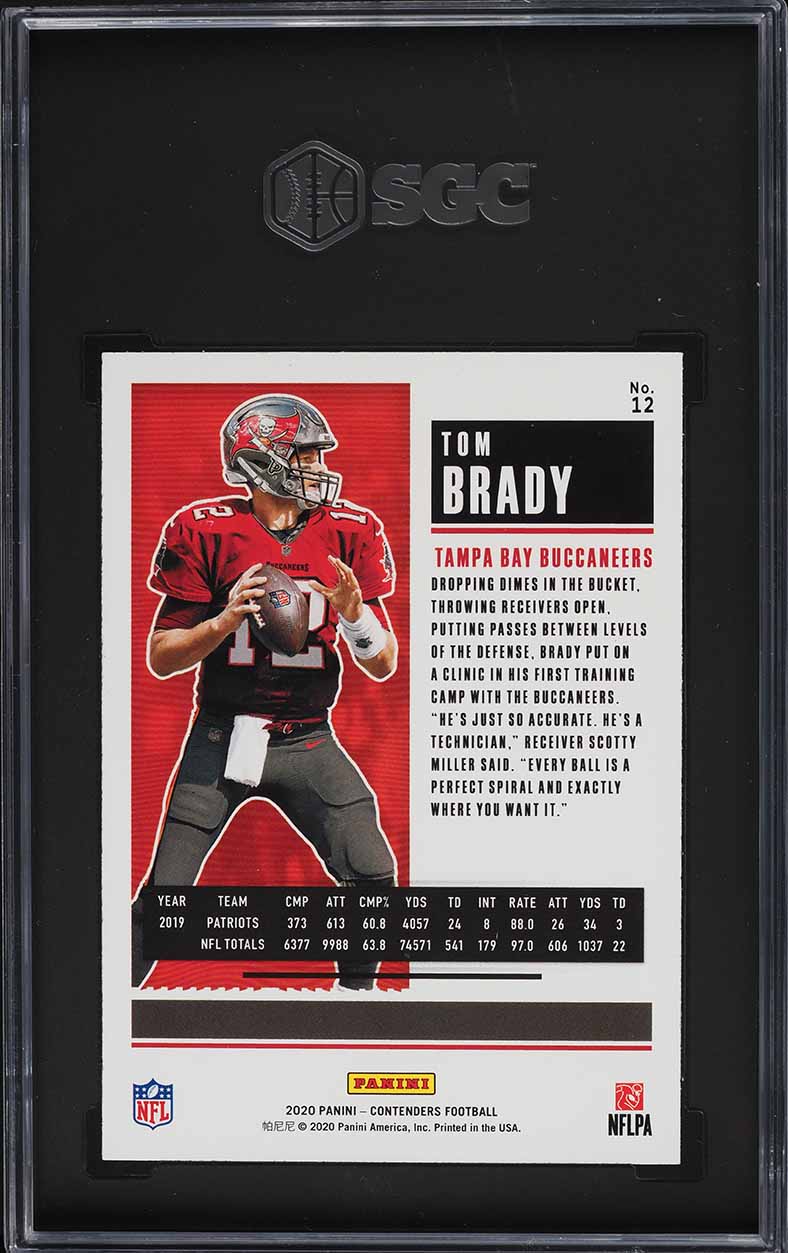 2020 Panini Contenders Tom Brady #12 SGC 7 NRMT