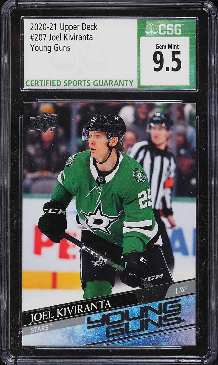 2020 Upper Deck Young Guns Joel Kiviranta ROOKIE #207 CSG 9.5 GEM MINT