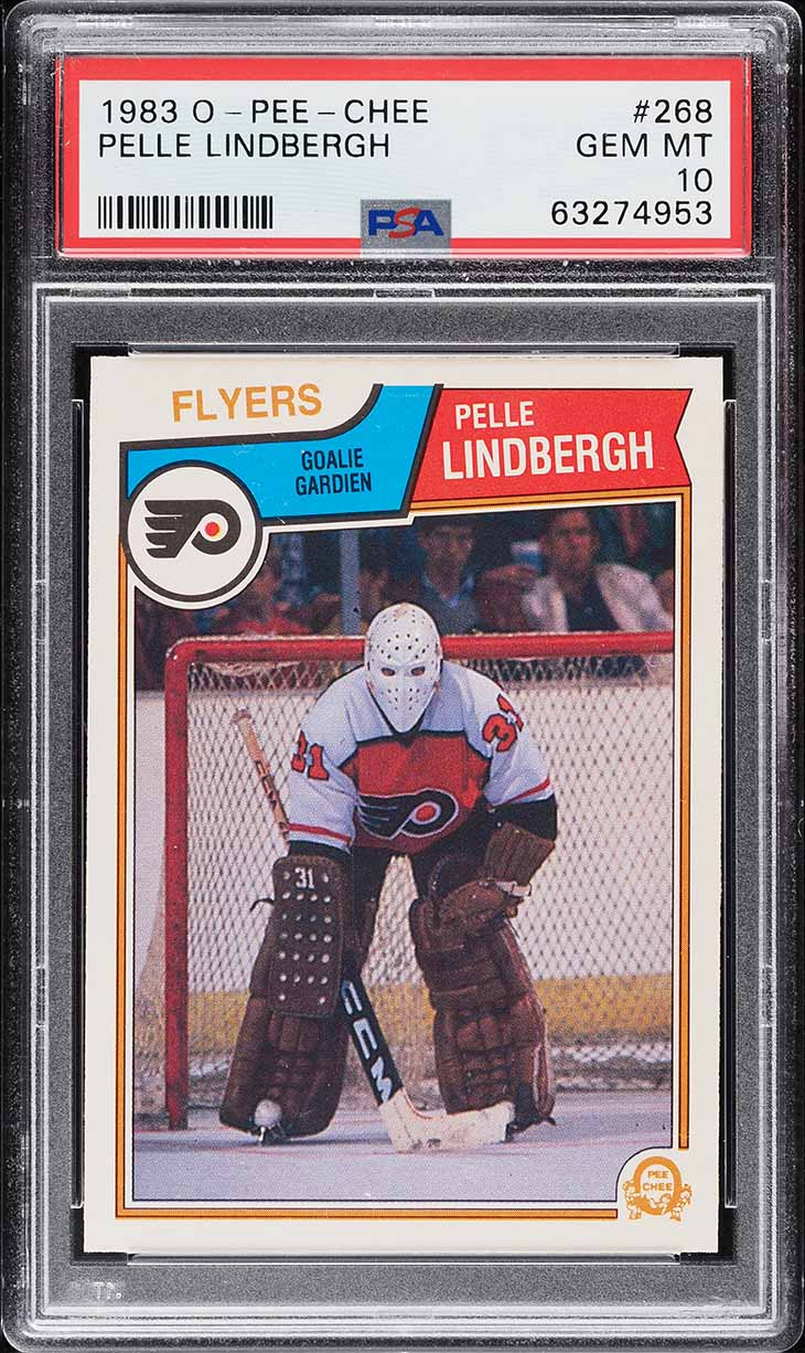 1983 O-Pee-Chee Hockey Pelle Lindbergh ROOKIE #268 PSA 10 GEM MINT
