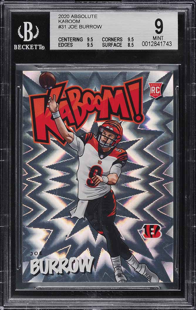 2020 Absolute Kaboom! Joe Burrow ROOKIE #31 BGS 9 MINT