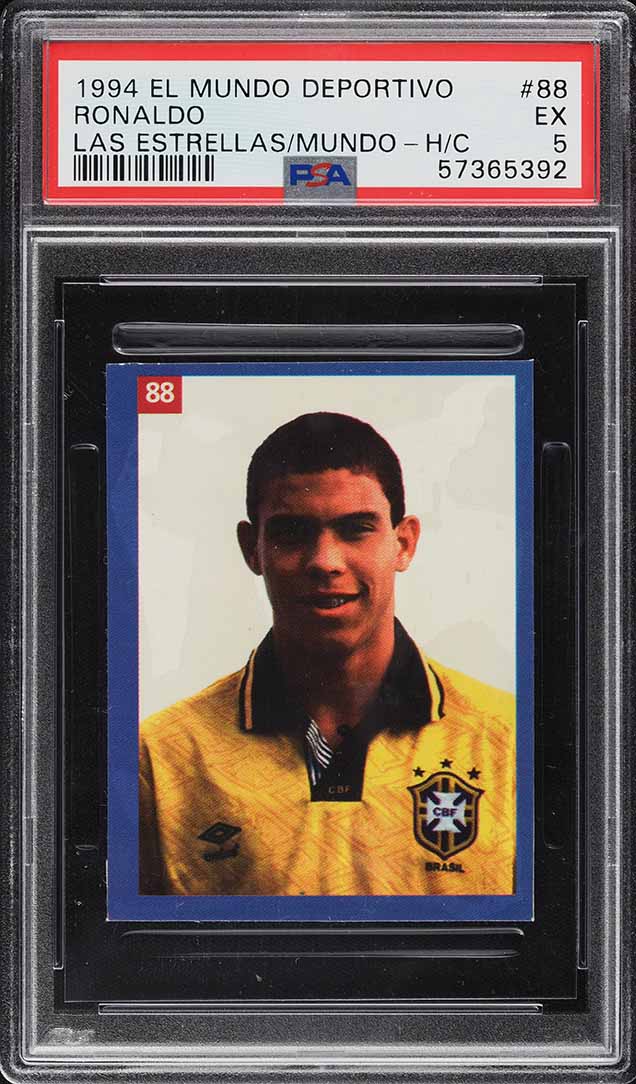 1994 El Mundo Deportivo Las Estrellas Ronaldo ROOKIE #88 PSA 5 EX