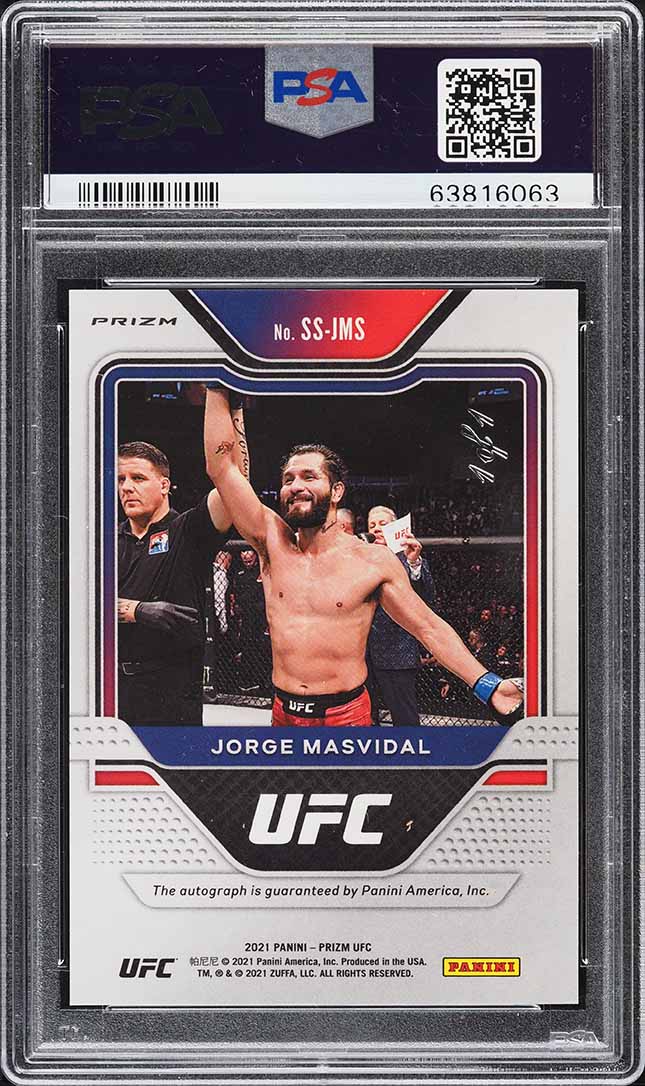 2021 Panini Prizm UFC Sensational White Sparkle Jorge Masvidal