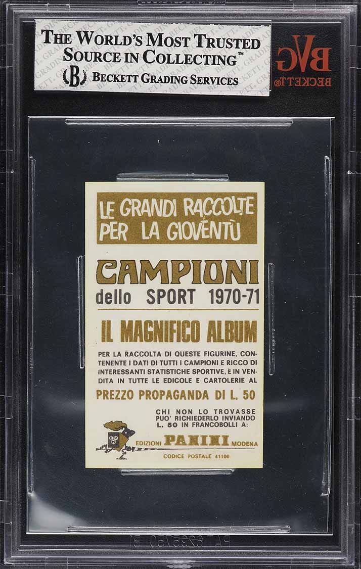1970 Panini Campioni Dello Sport Mario Andretti ROOKIE #56 BVG 8 NM-MT