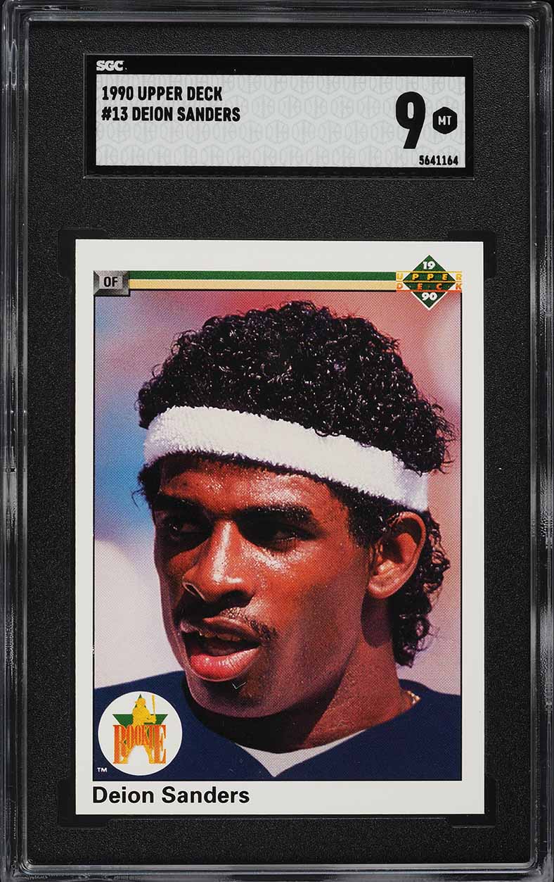 1990 Upper Deck Deion Sanders ROOKIE #13 SGC 9 MINT