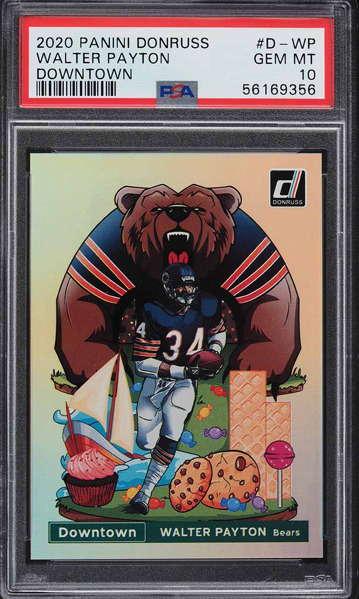 2020 Donruss Downtown Walter Payton #D-WP PSA 10 GEM MINT