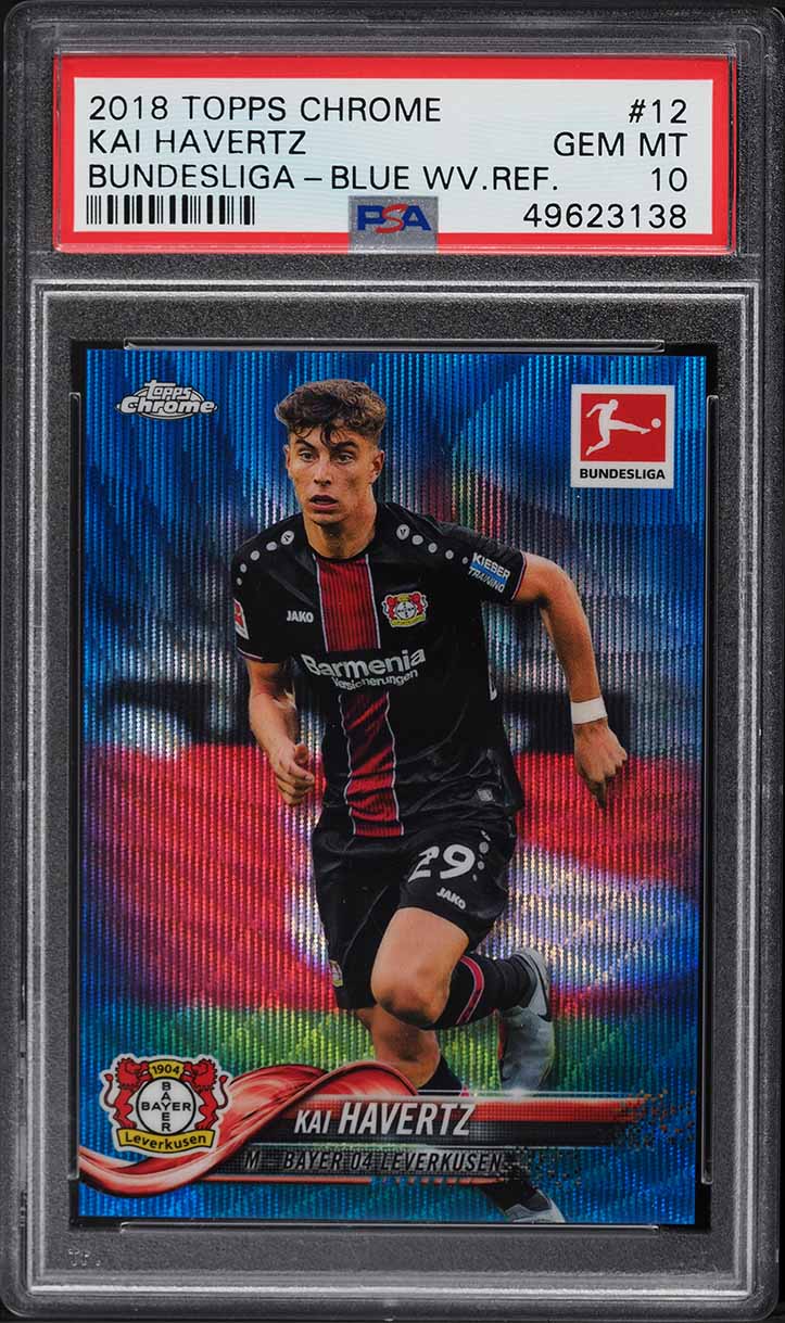 2018 Topps Chrome Bundesliga Kai Havertz Red Refractor 12
