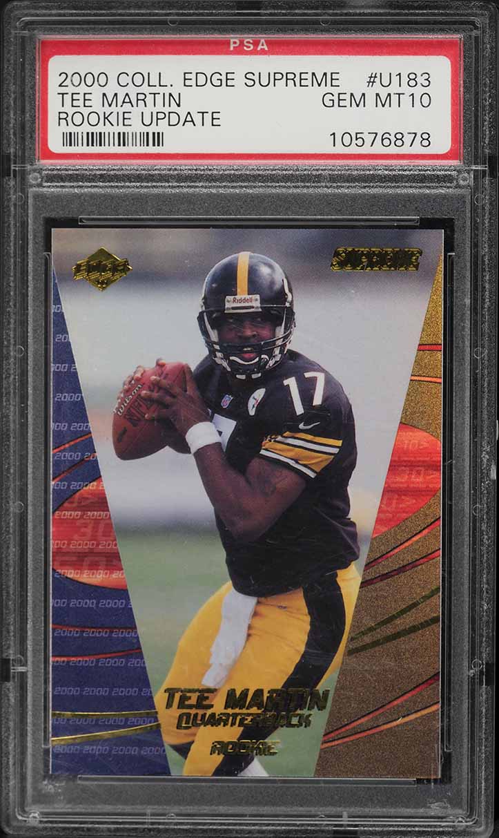 2000 Collector's Edge Supreme Update Tee Martin ROOKIE #U183 PSA 10 GEM MINT