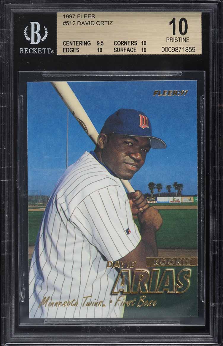 1997 Fleer David Ortiz ROOKIE #512 BGS 10 PRISTINE