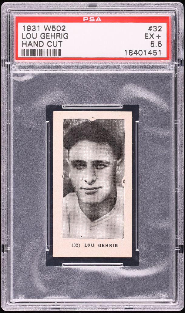 1931 W502 Lou Gehrig #32 PSA 5.5 EX+