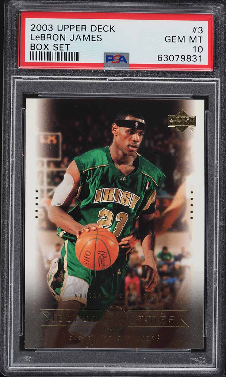 2003 Upper Deck Box Set LeBron James ROOKIE #3 PSA 10 GEM MINT