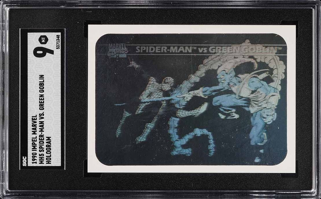 1990 Impel Marvel Universe Hologram Spider-Man Vs. Green Goblin #MH5 SGC 9  MINT on Fanatics Collect