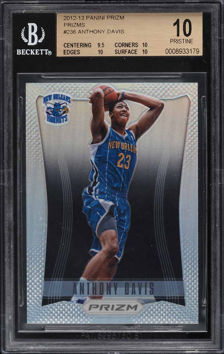 2012 Panini Prizm Silver Anthony Davis ROOKIE #236 BGS 10 PRISTINE