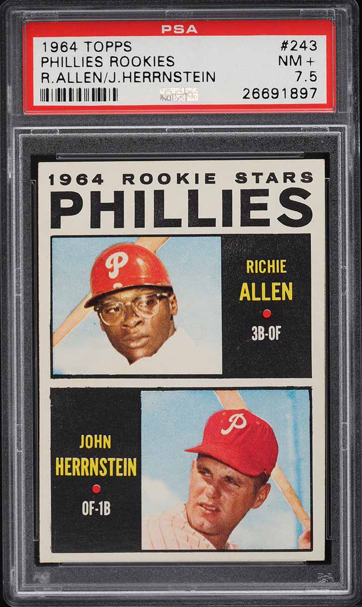 1964 Topps Richie Allen ROOKIE #243 PSA 7.5 NRMT+