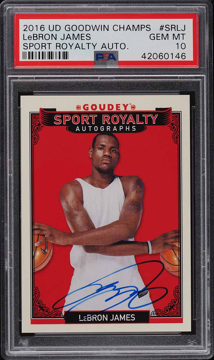 2016 Donruss Optic Gold Prizm LeBron James w/ Kobe Bryant /10 #15