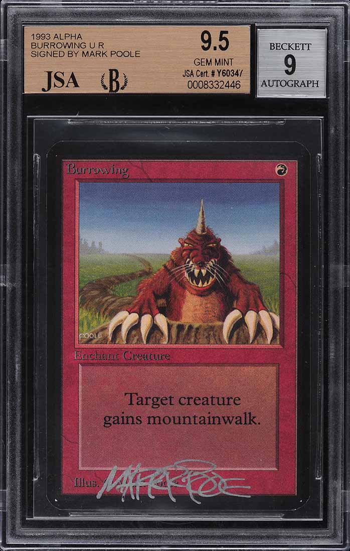 1993 Magic The Gathering MTG Unlimited Illusionary Mask R A BGS