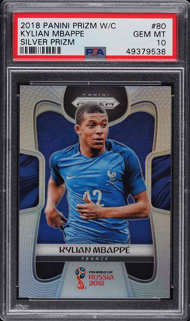 2018 Prizm World Cup Kylian Mbappe Silver #80 PSA 10 | Card Ladder