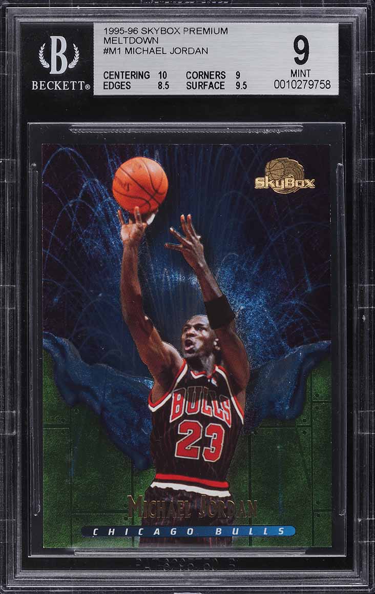 1995 Skybox Premium Meltdown Michael Jordan #M1 BGS 9 MINT