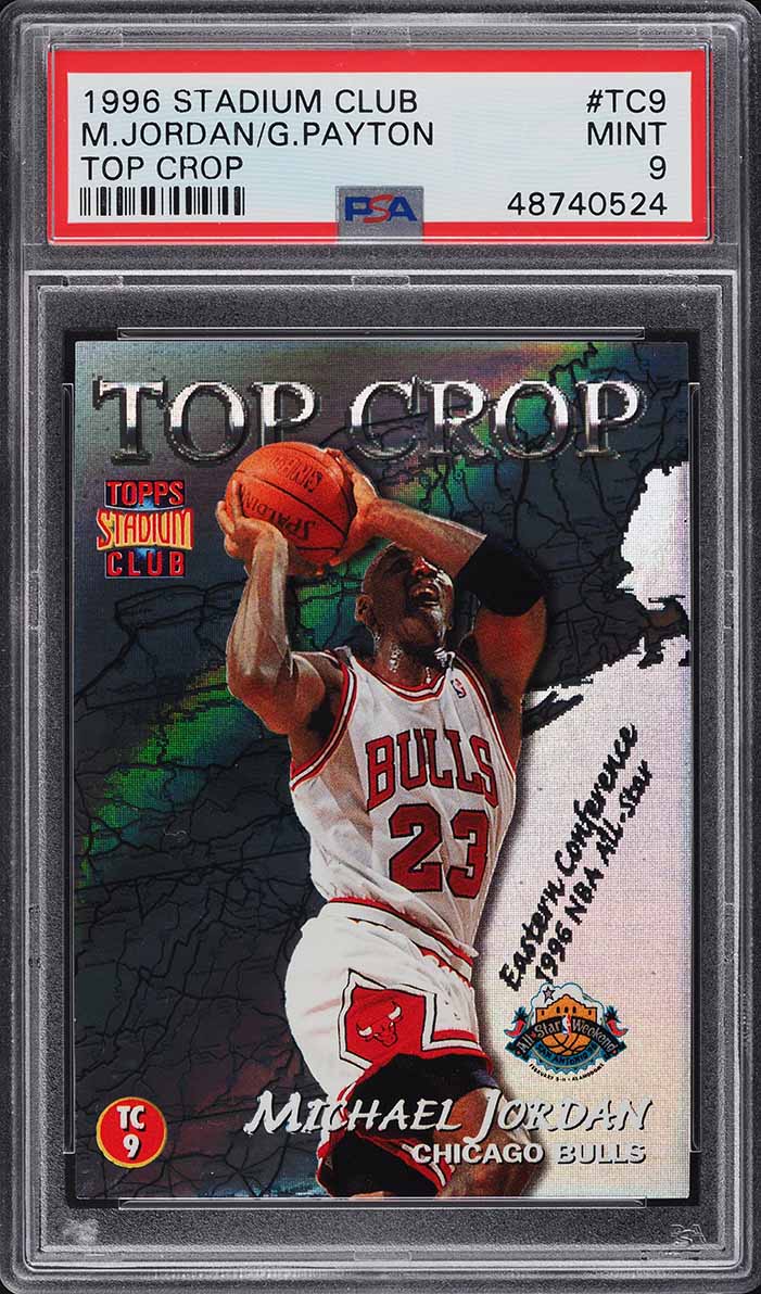 1996 Stadium Club Top Crop Michael Jordan Gary Payton #TC9 PSA 9 MINT