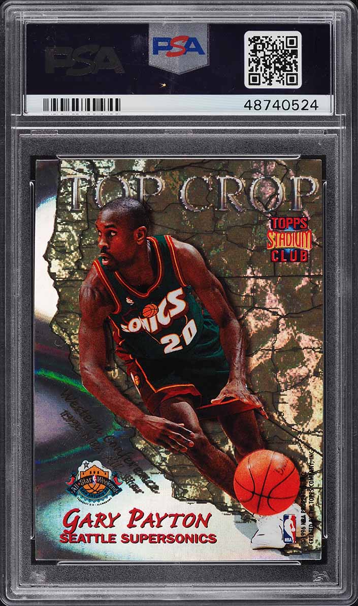 1996 Stadium Club Top Crop Michael Jordan Gary Payton #TC9 PSA 9 MINT