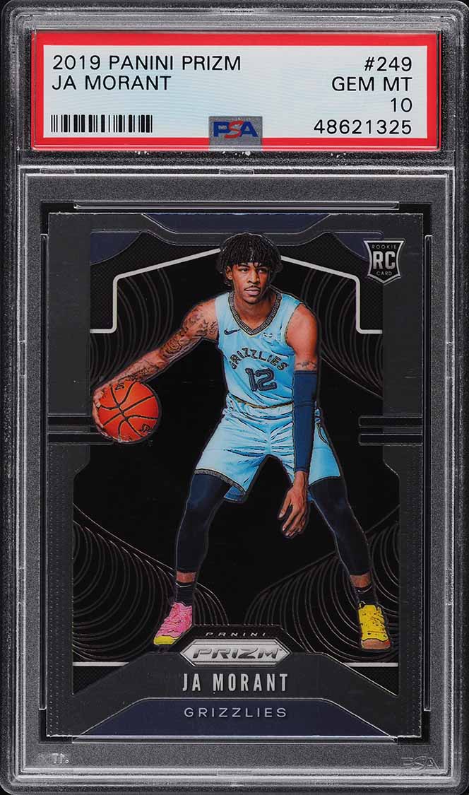 2019 Panini Prizm Ja Morant ROOKIE RC #249 PSA 10 GEM MINT on