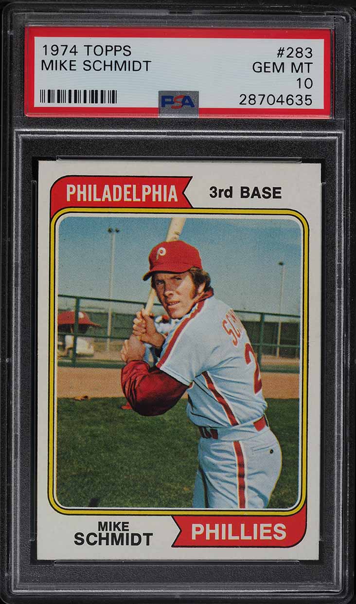 1974 Topps Mike Schmidt #283 PSA 10 GEM MINT