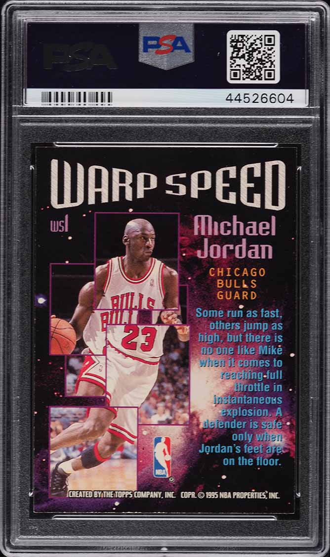 1995 Stadium Club Warp Speed Michael Jordan #WS1 PSA 10 GEM MINT