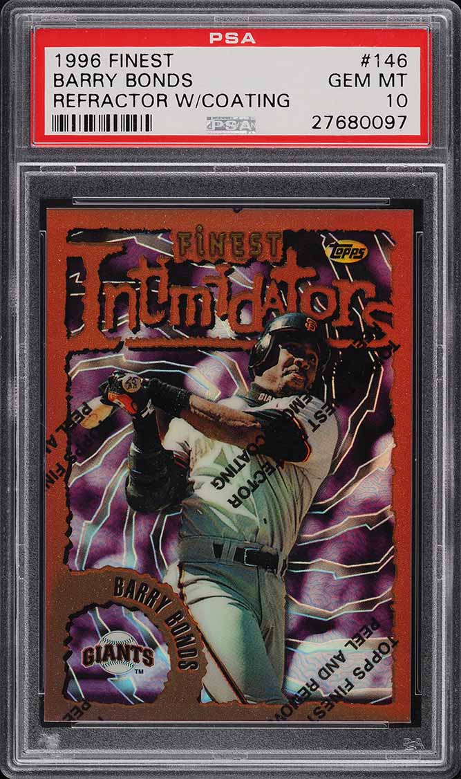 1996 Finest Refractor w/ Coating Barry Bonds #146 PSA 10 GEM MINT