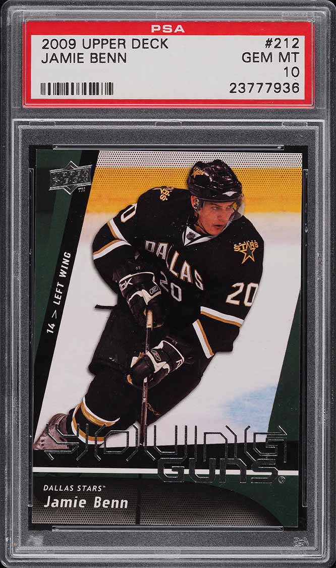 2009 Upper Deck Young Guns Jamie Benn ROOKIE #212 PSA 10 GEM MINT