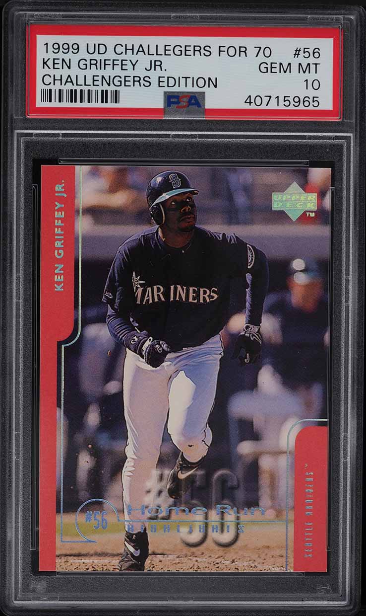 1999 Upper Deck Challengers For 70 Ken Griffey Jr. /600 #56 PSA 10 GEM MINT
