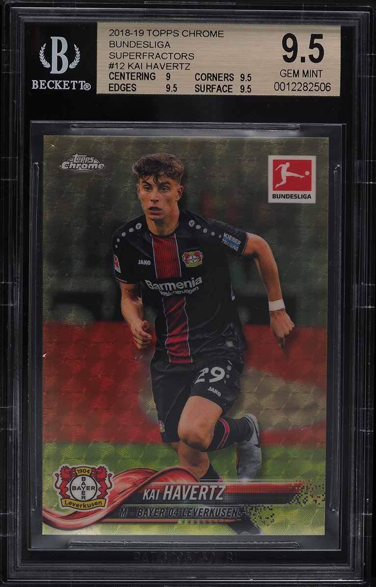 2018 Topps Chrome Bundesliga Superfractor Kai Havertz ROOKIE RC 1/1 BGS 9.5 GEM