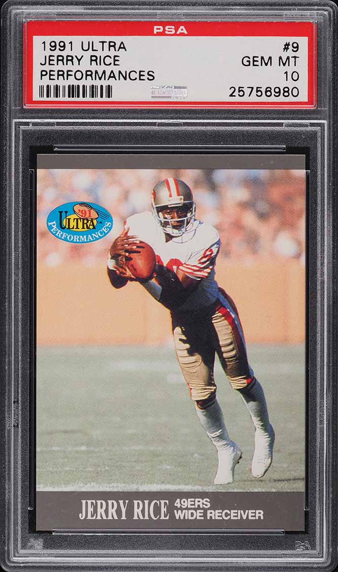 1991 Ultra Performances Jerry Rice #9 PSA 10 GEM MINT