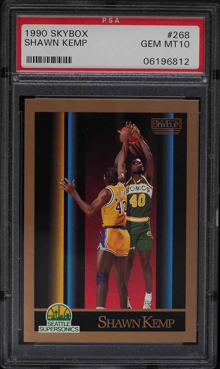 1990 Skybox Basketball Shawn Kemp ROOKIE #268 PSA 10 GEM MINT