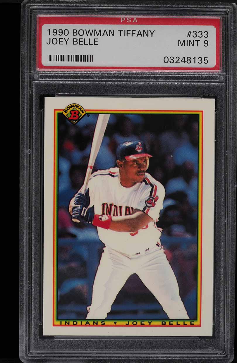 1990 Bowman Tiffany Joey Belle #333 PSA 9 MINT on Fanatics Collect