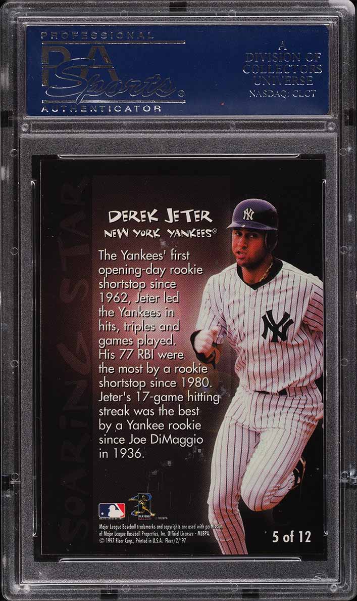 1997 Fleer Soaring Stars Derek Jeter #5 PSA 10 GEM MINT