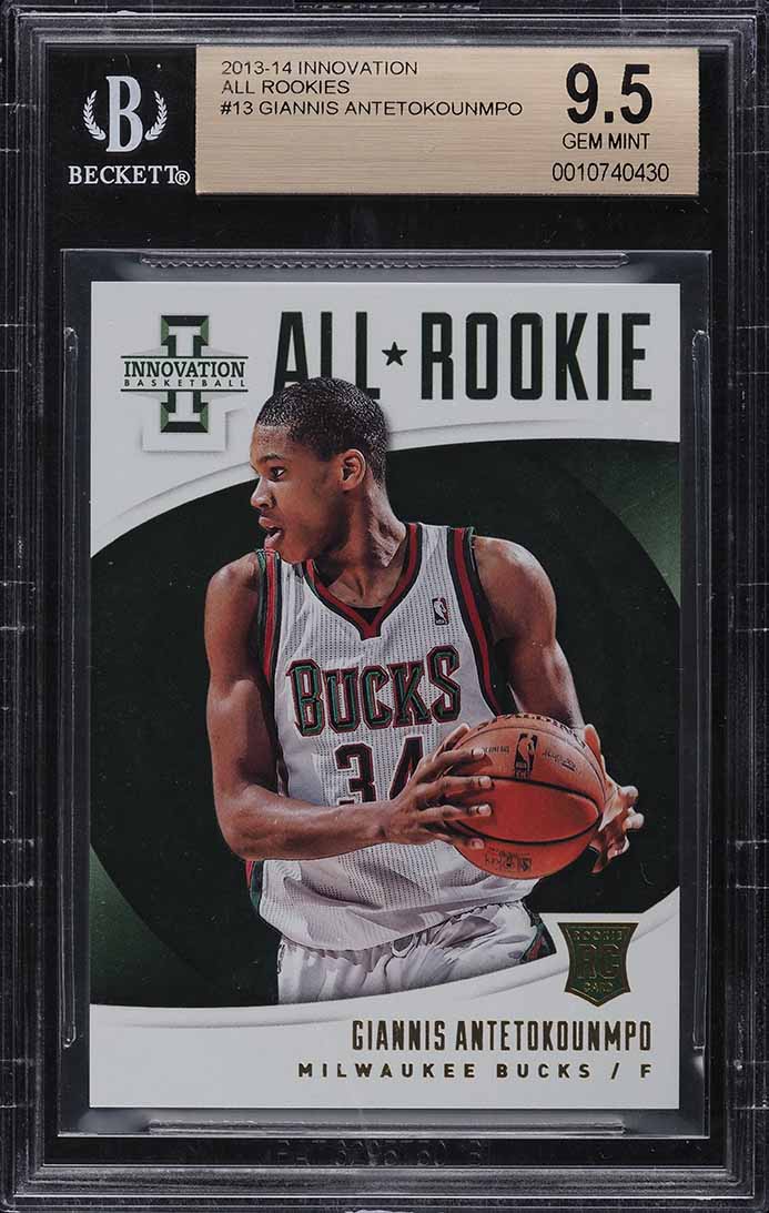 2013 Innovation All Rookies Giannis Antetokounmpo ROOKIE #13 BGS 9.5 GEM MINT