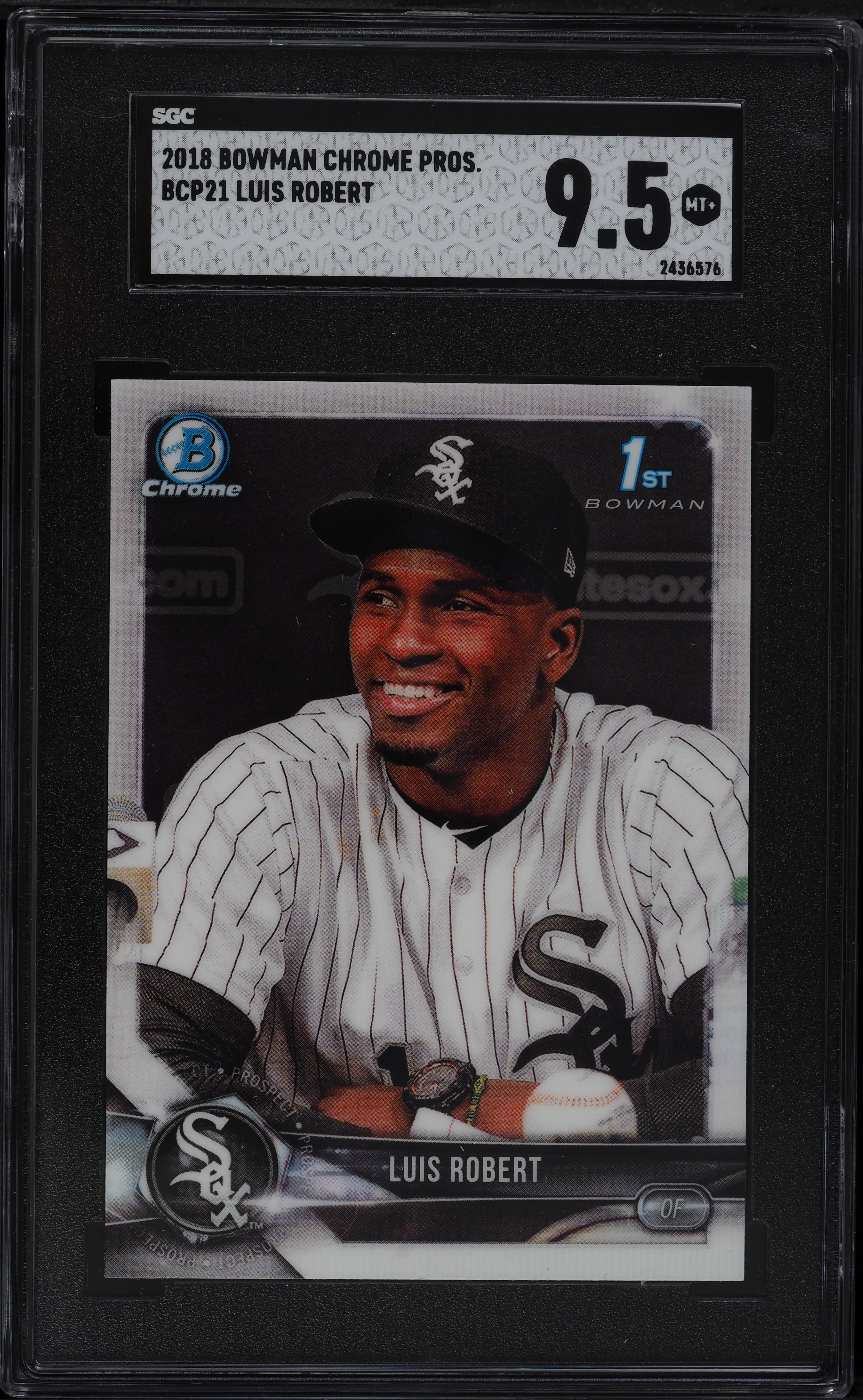 2018 Bowman Chrome Prospects Luis Robert ROOKIE RC #BCP-21 SGC 9.5