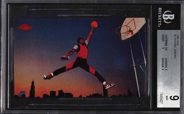1985 Nike Promo Michael Jordan ROOKIE #2 BGS 9 MINT