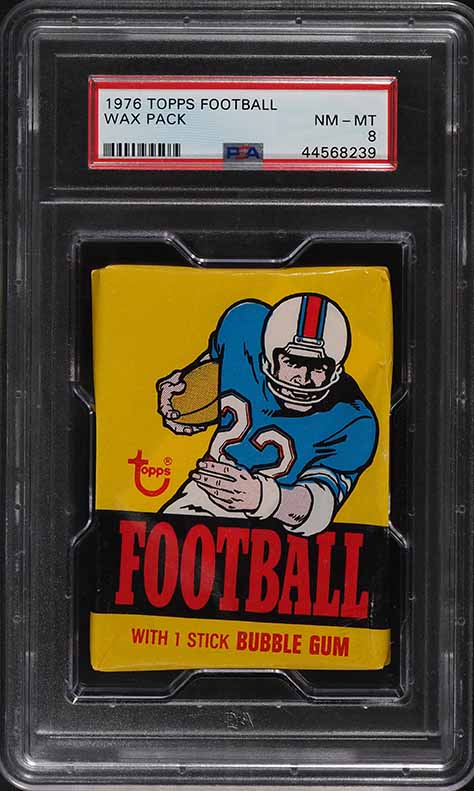 1976 Topps Football Wax Pack, Walter Payton RC?, PSA 8 NM-MT