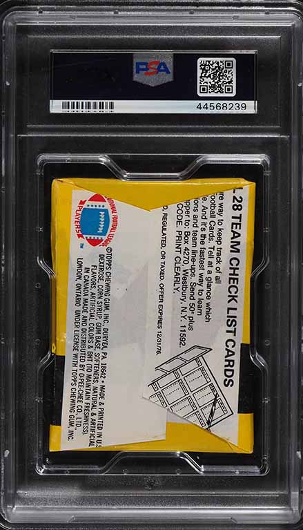 1976 Topps Football Wax Pack, Walter Payton RC?, PSA 8 NM-MT