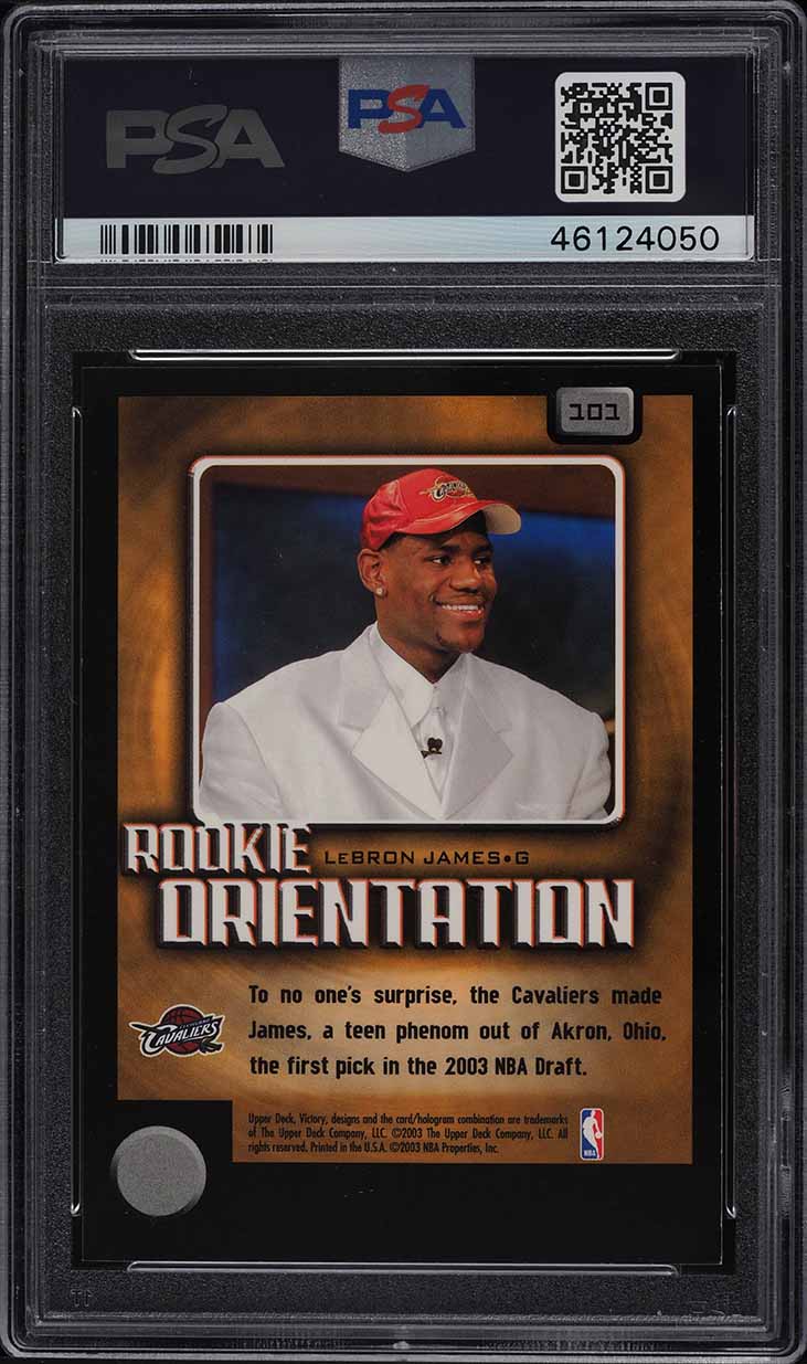 lebron james upper deck victory rookie card