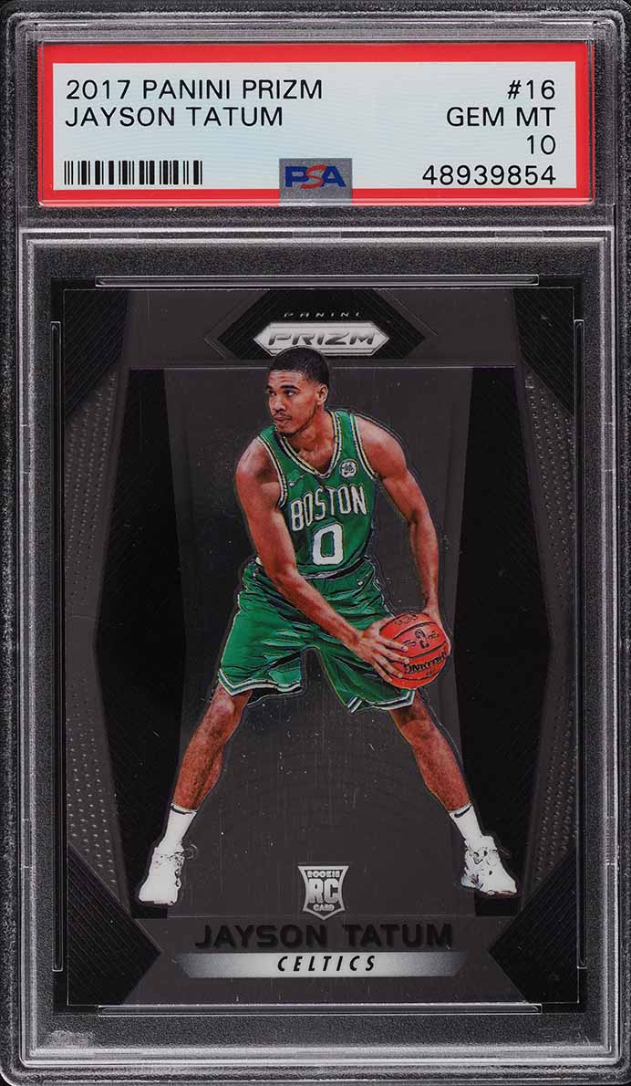 2017 Panini Prizm Jayson Tatum ROOKIE RC #16 PSA 10 GEM MINT on