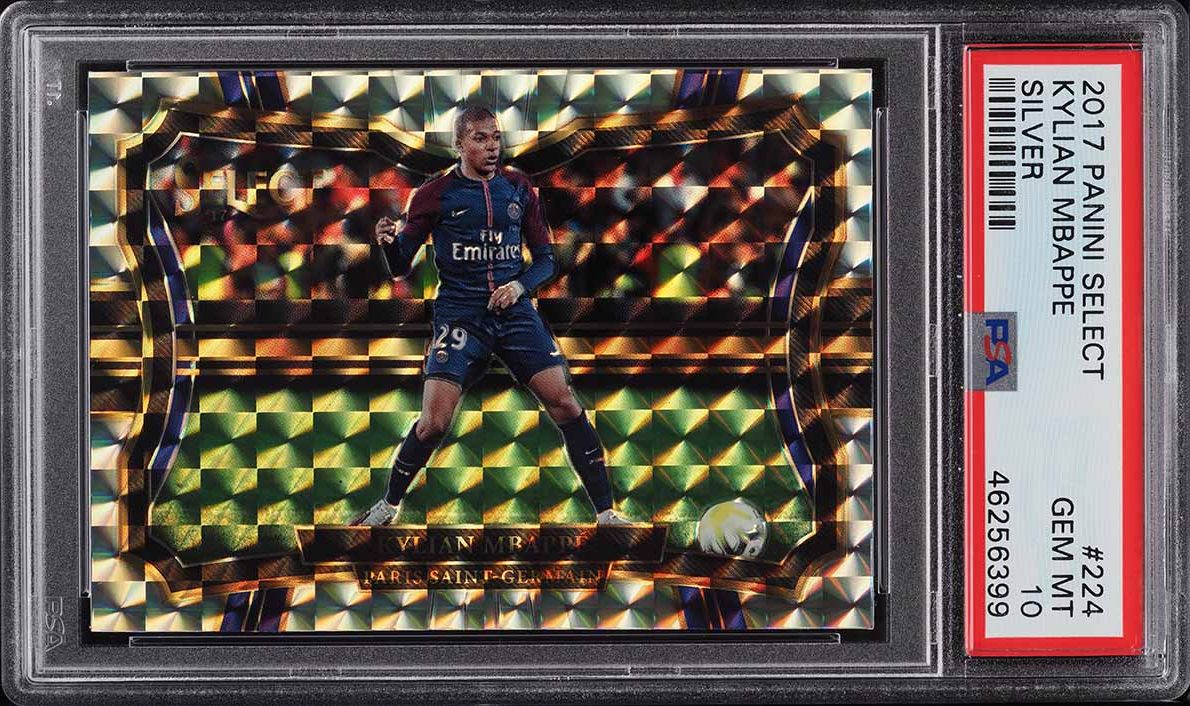 2017 Select Silver Kylian Mbappe ROOKIE #224 PSA 10 GEM MINT